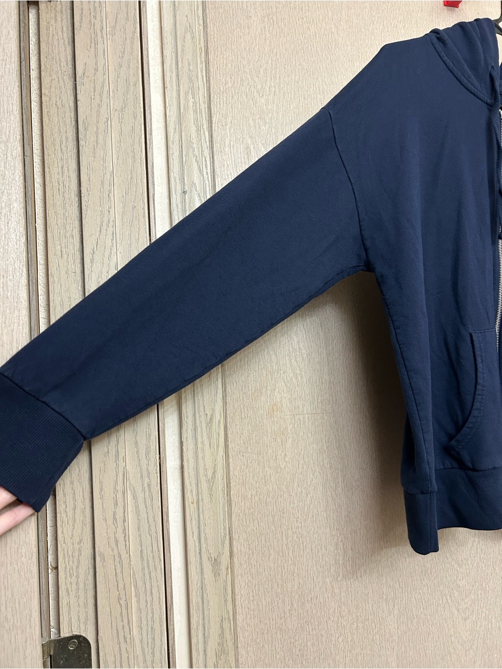 Time and Tru Navy Blue Zip Up Hoodie Jacket - Size XL - Picture 3 of 4